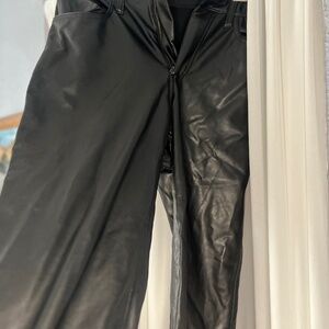 Faux leather pants!!